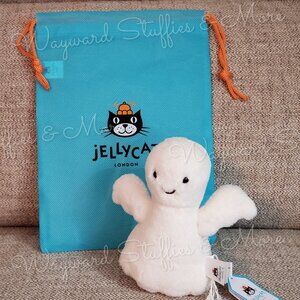 Jellycat London Mysti Ghost Plush w/Dust Bag AUTHENTIC Spooky Halloween NEW
